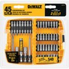 DEWALT Screwdriver Bit Set with Tough Case, 45-Piece (DW2166), Grey/Silver