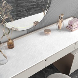 CHIHUT 12"x100" White Self Adhesive Velvet Flocking Liner for Jewelry Box Soft Textured Felt Drawer Liner Velvet Flock Liner Contact Paper for Dresser Cabinet DIY Crafts Solid Pink Felt Flock Fabric