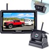 Wireless Backup Camera Solar Magnetic: Portable Cordless Scratch-Proof Truck Trailer