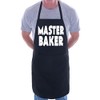 Print4U Master Baker Novelty Cooking Funny Unisex Apron Black