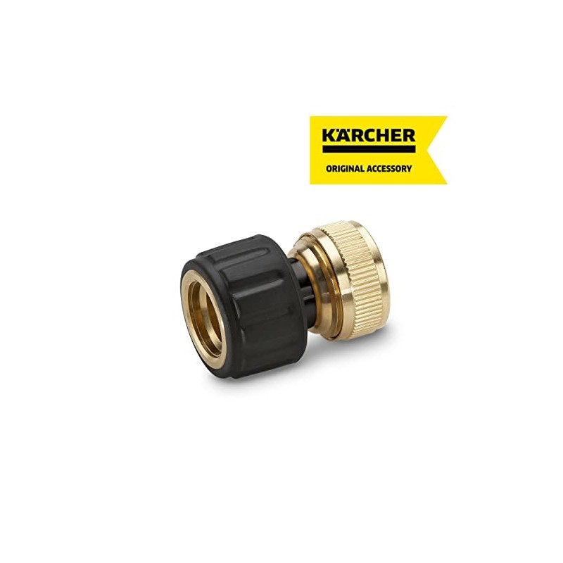 Kärcher 2.645-017.0 Schlauchkupplung (Messing, 1/2 Zoll, 5/8 Zoll, Aquastop)