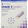 Owen Mumford Unistik 3 Lancets - (200 /bx) Comfort Style Purple - Model At1044
