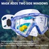 Diving mask Anti-Fog Swimming Snorkel mask Suitable for Adults Scuba