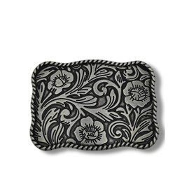 ALVYNG Vintage Belt Buckle, Floral Scroll Design, Zinc Alloy Cowboy Belt Buckle, Western Belt Buckles for Men Women (004 1.63 INCHES 41MM)