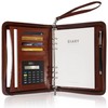 GraduatePro Clipboard Folder A5 with Lid Zip Leather Organiser Folder