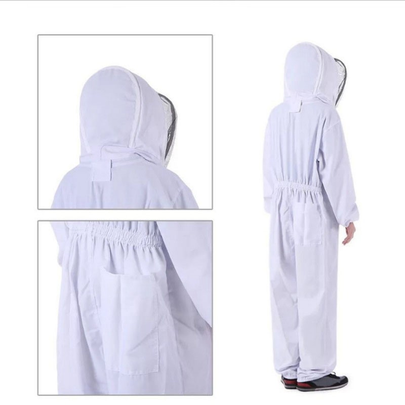 Bee Keeper Suit Professional Elastic Waist Soft Cotton Beekeeping Outfit