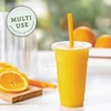 [100 Sets - 24 oz] Plastic Cups With Lids Clear