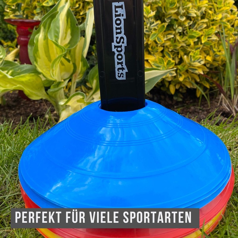 LionSports Professional Marker Cones Set (Improved Version 2020) - Perfect