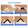 Reusable Rug Corner Gripper Pads for Keeping Rug Edges Flat
