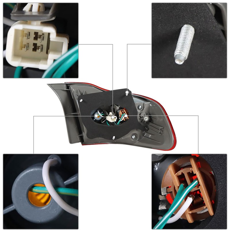 SEBLAFF 1-Pack Outer Piece Tail Light Assembly Replacement for 2009-2010