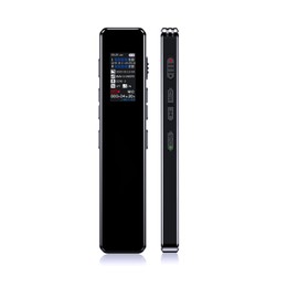 Digital Voice Recorder with Playback – 1536Kbps HD Lossless Recording, Voice Activated Recorder with Dual-Microphone, Timed Recording, Handheld Portable Tape Recorder Device 32GB Black