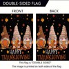 Fall Gnomes Garden Flags 12x18 Inch Vertical Double Sided For