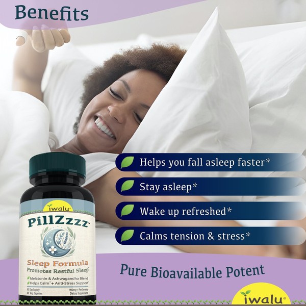 iwalu Best Magnesium for Sleep - Optimize Relaxation and Wake