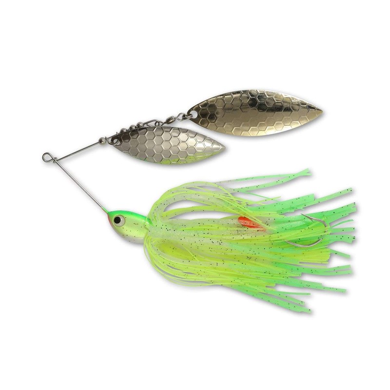 Northland Reed Runner Magnum Double Willow Spinnerbait 3/4oz Blackbird Painted