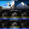 4-Pack Solar Street Lights, Outdoor LED Flood Light with Dual