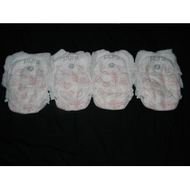 PURA 4 sample PURA Chlorine FREE Disposable Diapers pull-ons (41+Lbs) Size 8.