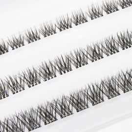 Lash FX Press & Go Pre-Glued Cluster Lashes - Milan: subtle and natural, with a clear band for daytime glamour. 36 clusters in 3 lengths with tweezers
