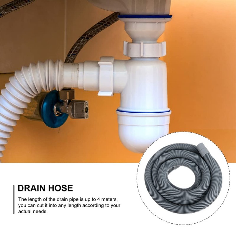 Washer Drain Hose Extension Set 5 Meters Washing Machine Replacement