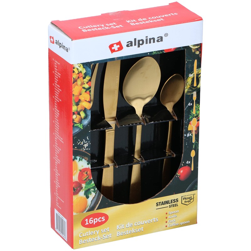 alpina Cutlery Set - 16 Pieces - 4 People -