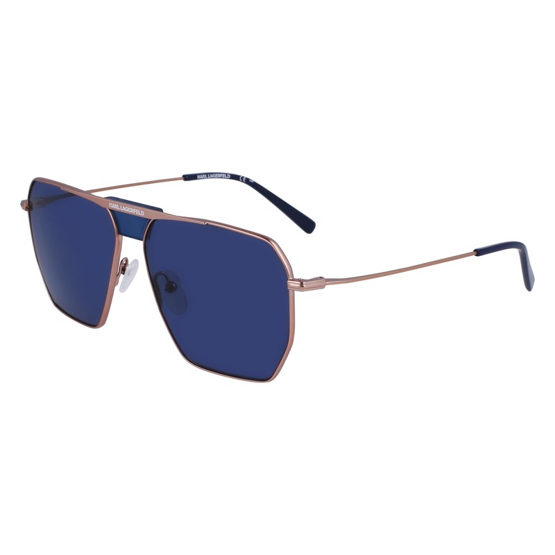 Karl Lagerfeld Unisex Sunglasses, 718 Matte Amber Gold