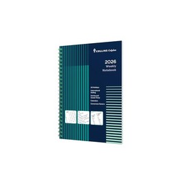 Collins - Colplan - 2026 12 Month Calendar Year Planner, Week-To-View with Notes Diary, A4 Wiro Bound Cover (61-26)