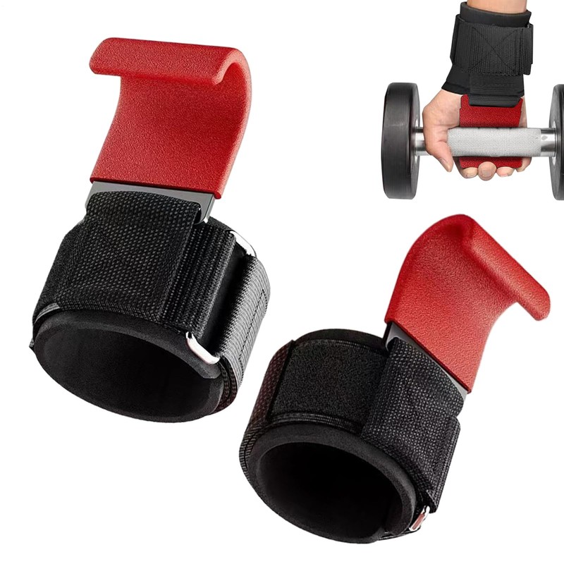 Gym Wrist Wraps | Bodybuilding Grips Hook - Ergonomic Padded