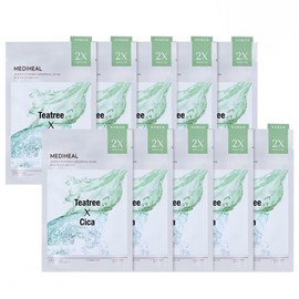 Mediheal Derma Synergy Trouble Soothing Wrapping Mask Pack, Pack of 10, 1 pack / 메디힐 더마 시너지 트러블진정 랩핑 마스크팩, 10개입, 1개