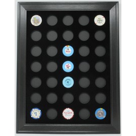 Tiny Treasures 35 Casino Poker Chips (not Included) Wall Display Poker Chips Made in USA