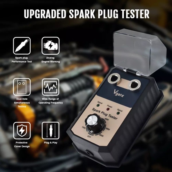 Unbranded Spark Plug Tester Dual Hole Diagnostic Tool Gasoline Car