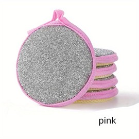 5pcs Double-Sided Dishwashing Sponges - Perfect for Household Cleaning & Kitchen Tableware! - color: Pink, quantity: 5pcs