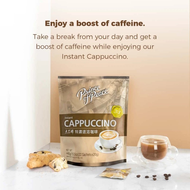Prince Of Peace Instant Cappuccino 15.5 Ounce Pack of 1