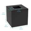 HIIMIEI Acrylic Tissue Box Cover Clear Tissue Holder Square Napkin
