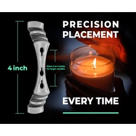 VViViD Candle Wick Holders 25 pcs Kit, Upgraded Steel Centering Devices for Candle Making
