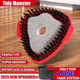 Scrub Head Refills for O-Cedar EasyWring Spin Mop 1 Tank System Spin Mop Head Refill Replace for Velida ocedar Mop Plastic Bristle dealsforyoudays:_1PC New stlye Brush