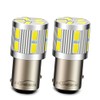 Ruiandsion 2pcs 1157 LED Light Bulbs White BAY15D 6V 17SMD
