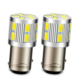 Ruiandsion 2pcs 1157 LED Light Bulbs White BAY15D 6V 17SMD 5630 LED Bulbs for Backup Reverse Lights Tail Brake Lights,Non-polarity(1157 6V)