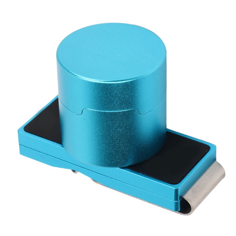 Magnetic Billiard Chalk Holder Aluminium Alloy Round Snooker Cue Chalk