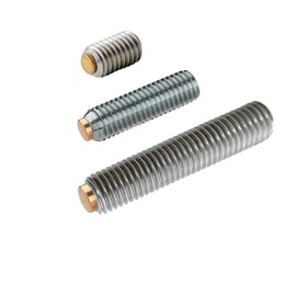 Generisch Pressure Screws Grub Screws with Brass Bolts M4 M5 M6 M8 Stainless Steel V2A Rustproof with Hexagon Socket Screw Pins with Pressure Pins (M8 x 16 mm, Pack of 10)