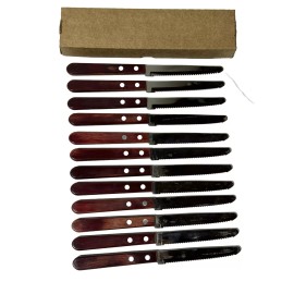 tramontina 12 Pack Tramontina Kitchen Knives High Carbon Stainless Blade Wood Handle Steak