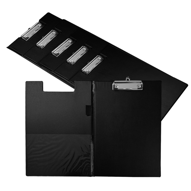 Janrax A4 Black PVC Foldover Clipboard