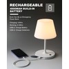 WEILAILUX Outdoor Battery Operated Table Lamp Waterproof, 4000mAh Cordless Table