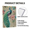Peacock Feather Retro Metal Wall Hanging Sign Modern Lovely Peacock