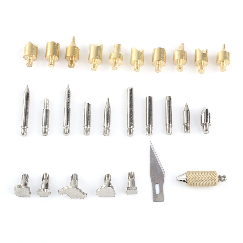 1 Set Pyrography Wood Working and Soldering Tips Alphabet Numbers