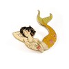 Pinsanity Yellow Merman Enamel Lapel Pin