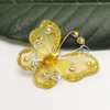 Chenkou Craft Gold Organza Wire Butterfly Wedding Decorations 26pcs