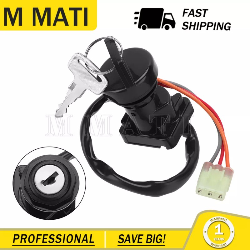 M MATI Ignition Switch Assembly For Kawasaki Brute Force 300