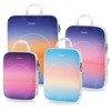 Gonex Compression Packing Cubes, 4pcs Expandable Storage Travel Luggage Bags