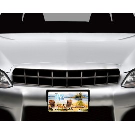 Twisted R Design Life is Better at the Lake Aluminum License Plate Car Accessory Vanity