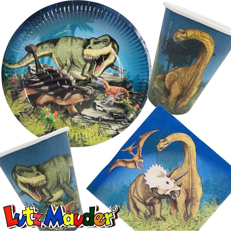 Mauder Verlag 20 Serviettes * Dinosaurs * for Children's Birthday
