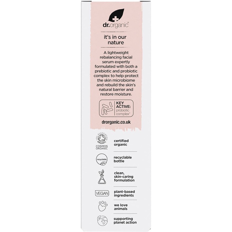 Dr Organic Skin Calm Probiotic Protection Serum 30ml